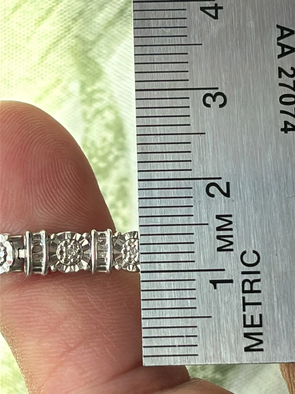 Sterling Silver and Diamond Tennis Bracelet